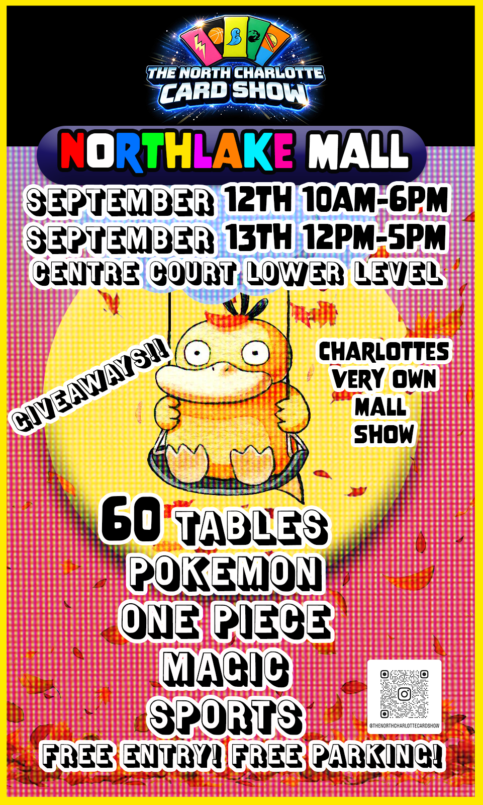 Upcoming event flyer